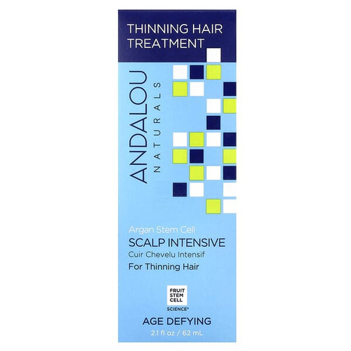 <img alt="Andalou Naturals, Argan Stem Cell, Scalp Intensive, Thinning Hair Treatment, Age Defying, 2.1 fl oz (62 ml)" title="Andalou Naturals, Argan Stem Cell, Scalp Intensive, Thinning Hair Treatment, Age Defying, 2.1 fl oz (62 ml),859975002409"