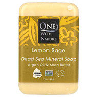 <img alt="One with Nature, Dead Sea Mineral Bar Soap, Lemon Sage, 7 oz (198 g)" title="One with Nature, Dead Sea Mineral Bar Soap, Lemon Sage, 7 oz (198 g),893455000127"