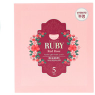 Koelf, Ruby Red Rose Hydro Gel Mask Pack, 5 Masks, 30 g Each