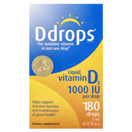 <img alt="Ddrops, Liquid Vitamin D3, 1000 IU, 0.17 fl oz (5 ml)" title="Ddrops, Liquid Vitamin D3, 1000 IU, 0.17 fl oz (5 ml),851228000057"