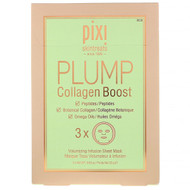 Pixi Beauty, Skintreats, Plump Collagen Boost, Volumizing Infusion Sheet Mask, 3 Sheets