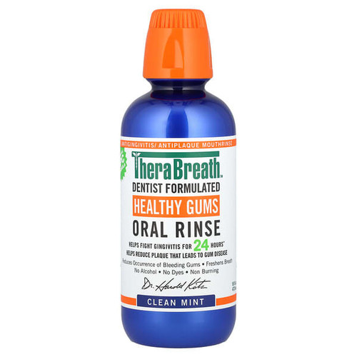 <img alt="TheraBreath, Healthy Gums Oral Rinse, Clean Mint, 16 fl oz (473 ml)" title="TheraBreath, Healthy Gums Oral Rinse, Clean Mint, 16 fl oz (473 ml),697029421437"
