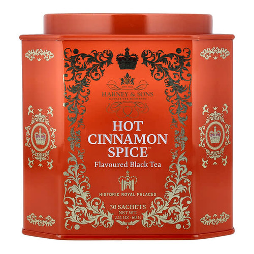 <img alt="Harney & Sons, Black Tea, Hot Cinnamon Spice, 30 Sachets, 2.11 oz (60 g)" title="Harney & Sons, Black Tea, Hot Cinnamon Spice, 30 Sachets, 2.11 oz (60 g),636046354373"