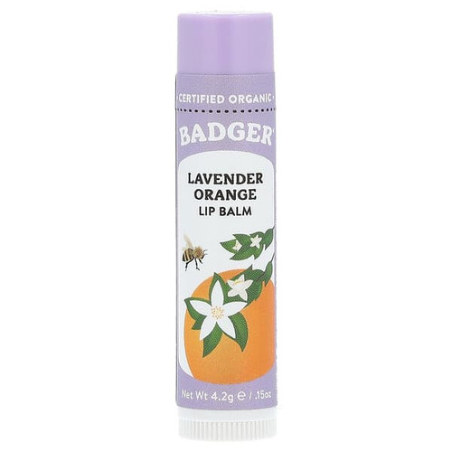 <img alt="3 PACK of Badger, Lip Balm, Lavender Orange, 0.15 oz (4.2 g)" title="3 PACK of Badger, Lip Balm, Lavender Orange, 0.15 oz (4.2 g),634084331646"