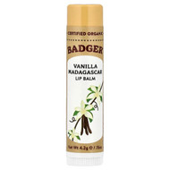 <img alt="3 PACK of Badger, Lip Balm, Vanilla Madagascar, 0.15 oz (4.2 g)" title="3 PACK of Badger, Lip Balm, Vanilla Madagascar, 0.15 oz (4.2 g),634084225099"