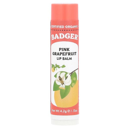 <img alt="3 PACK of Badger, Lip Balm, Pink Grapefruit, 0.15 oz (4.2 g)" title="3 PACK of Badger, Lip Balm, Pink Grapefruit, 0.15 oz (4.2 g),634084225082"