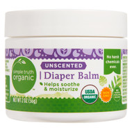3 PACK of Simple Truth Organic Unscented Diaper Balm -- 2 oz