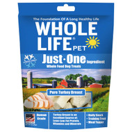 3 PACK of Whole Life Pet Just One Ingredient Whole Food Dog Treats Pure Turkey Breast -- 3 oz