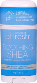 3 PACK of Honestly pHresh Prebiotic Natural Deodorant Soothing Shea -- 2.25 oz