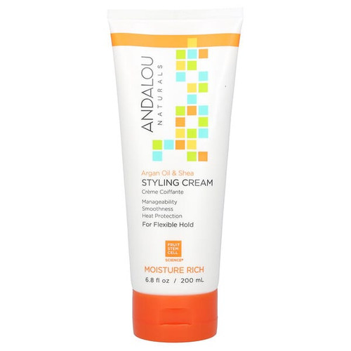 <img alt="Andalou Naturals, Styling Cream, Argan Oil and Shea, Moisture Rich, 6.8 fl oz (200 ml)" title="Andalou Naturals, Styling Cream, Argan Oil and Shea, Moisture Rich, 6.8 fl oz (200 ml),859975002102"