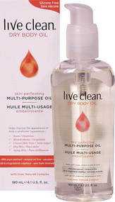 3 PACK of Live Clean Dry Body Oil -- 6.1 fl oz