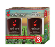 3 PACK of Red Ace Organic Beet Performance Shot -- 2 Bottles