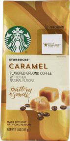 3 PACK of Starbucks Flavored Ground Coffee Caramel -- 11 oz