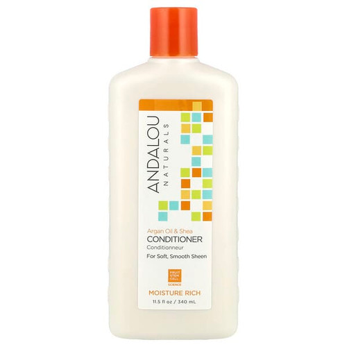 <img alt="Andalou Naturals, Conditioner, Moisture Rich, Argan Oil & Shea, For Soft, Smooth Sheen, 11.5 fl oz (340 ml)" title="Andalou Naturals, Conditioner, Moisture Rich, Argan Oil & Shea, For Soft, Smooth Sheen, 11.5 fl oz (340 ml),859975002065"
