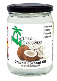 3 PACK of Natures Goodness Organic Coconut Oil -- 16.9 fl oz