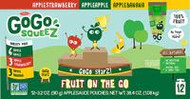 3 PACK of GoGo Squeez Fruit On The Go Apple Sauce Variety Pack - Apple Apple, Apple Banana, Apple Strawberry -- 12 Pouches