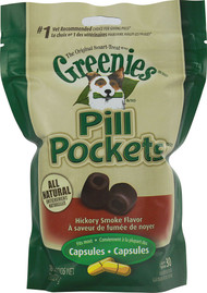 3 PACK of Greenies Pill Pockets Treats For Dogs Hickory Smoke -- 7.9 oz
