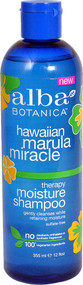 3 PACK of Alba Botanica Hawaiian Marula Miracle Moisture Shampoo -- 12 fl oz