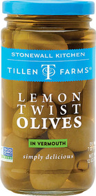 3 PACK of Tillen Farms Lemon Twist Olives in Vermouth -- 12 oz