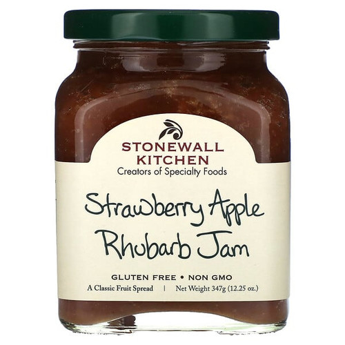 <img alt="Stonewall Kitchen, Strawberry Apple Rhubarb Jam, 12.25 oz (347 g)" title="Stonewall Kitchen, Strawberry Apple Rhubarb Jam, 12.25 oz (347 g),711381003015"