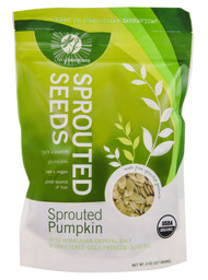 3 PACK of Living Intentions Activated Sprouted Seeds Salted Pumpkin Seeds -- 8 oz