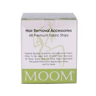 3 PACK of Moom, Hair Removal Accessories, Premium Fabric Strips, 48 Strips