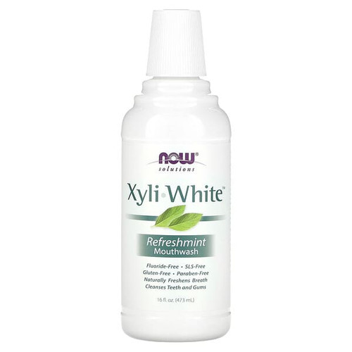 <img alt="NOW Foods, Solutions, XyliWhite Mouthwash, Fluoride-Free, Refreshmint, 16 fl oz (473 ml)" title="NOW Foods, Solutions, XyliWhite Mouthwash, Fluoride-Free, Refreshmint, 16 fl oz (473 ml),733739080950"