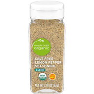 3 PACK of Simple Truth Organic Salt Free Lemon Pepper Seasoning -- 2.19 oz