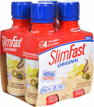3 PACK of SlimFast Original RTD Meal Replacement Shake French Vanilla -- 4 Pack