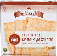 3 PACK of Yehuda Matzo-Style Squares Gluten Free Toasted Onion -- 10.5 oz