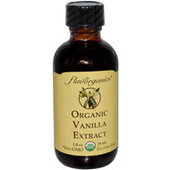 3 PACK of Flavorganics Organic Vanilla Extract -- 2 fl oz