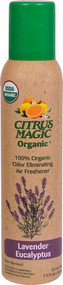 3 PACK of Citrus Magic Organic Spray Air Freshener Lavender Eucalyptus -- 2.5 fl oz