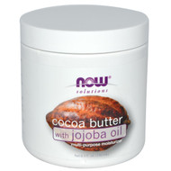 3 PACK of Now Foods, Solutions, Cocoa Butter, with Jojoba Oil, 6.5 fl oz (192 ml)