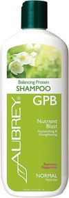 3 PACK of Aubrey Organics, GPB Balancing Protein Shampoo, Rosemary Peppermint, Normal, 11 fl oz (325 ml)