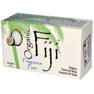 Organic Fiji, Organic Face and Body Coconut Oil Soap Bar, Fragrance Free, 7 oz (198 g) (Discontinued Item)