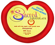 3 PACK of Sacred Chocolate Heart Bar Amazonian -- 1.44 oz