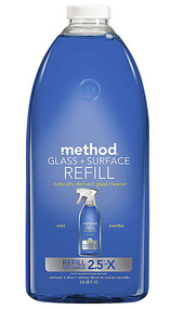 3 PACK of Method Glass and Surface Cleaner Refill Mint -- 68 fl oz