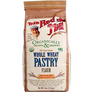 3 PACK of Bobs Red Mill Organic Whole Wheat Pastry Flour Stone Ground -- 5 lbs