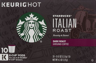 3 PACK of Starbucks Ground Coffee Dark Roast Italian Roast -- 10 K-Cups