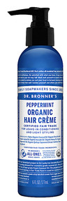3 PACK of Dr. Bronners Organic Hair Creme Peppermint -- 6 fl oz
