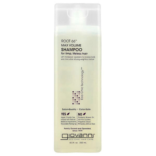 <img alt="Giovanni, Root 66, Max Volume Shampoo, For Limp, Lifeless Hair, 8.5 fl oz (250 ml)" title="Giovanni, Root 66, Max Volume Shampoo, For Limp, Lifeless Hair, 8.5 fl oz (250 ml),716237181718"