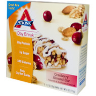 3 PACK of Atkins Day Break Bar Cranberry Almond -- 5 Bars