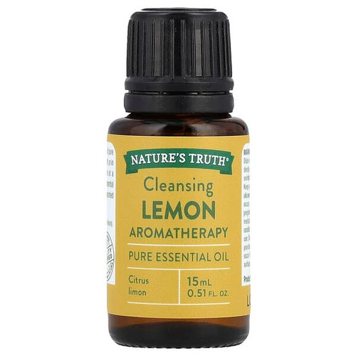 <img alt="Natures Truth, Pure Essential Oil, Cleansing Lemon, 0.51 fl oz (15 ml)" title="Natures Truth, Pure Essential Oil, Cleansing Lemon, 0.51 fl oz (15 ml),840093100467"