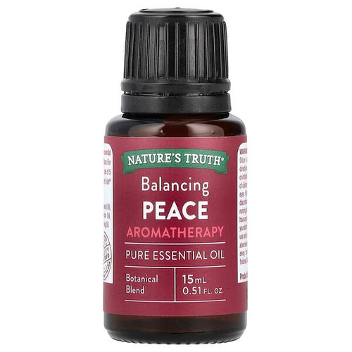 <img alt="Natures Truth, Pure Essential Oil, Balancing Peace, 0.51 fl oz (15 ml)" title="Natures Truth, Pure Essential Oil, Balancing Peace, 0.51 fl oz (15 ml),840093104618"