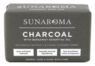 3 PACK of Sunaroma Charcoal Body Bar Soap -- 8 oz
