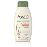 3 PACK of Aveeno Daily Moisturizing Yogurt Body Wash Apricot & Honey -- 12 fl oz
