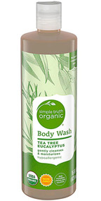 3 PACK of Simple Truth Organic Body Wash Tea Tree Eucalyptus -- 16 fl oz