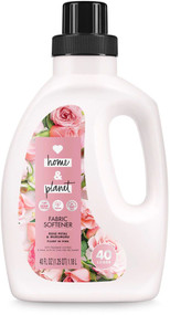 3 PACK of Love Home & Planet Fabric Softener Rose Petal & Murumuru -- 40 fl oz