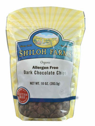 3 PACK of Shiloh Farms Organic Dark Chocolate Chips Allergen Free -- 10 oz
