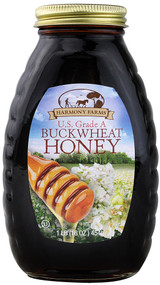 3 PACK of Harmony Farms Buckwheat Honey -- 1 lb